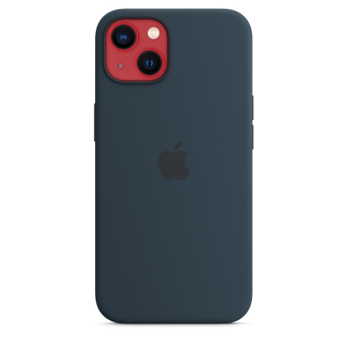 Силиконовый чехол Silicone case Apple MagSafe для iPhone 13 Abyss Blue / Синий Омут