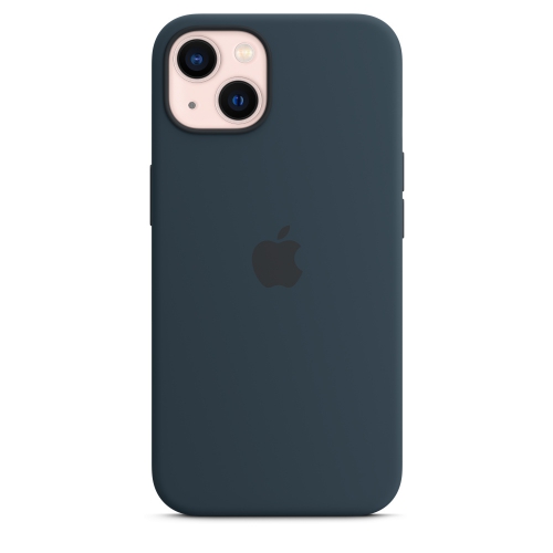 Силиконовый чехол Silicone case Apple MagSafe для iPhone 13 Abyss Blue / Синий Омут