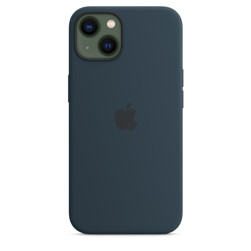 Силиконовый чехол Silicone case Apple MagSafe для iPhone 13 Abyss Blue / Синий Омут