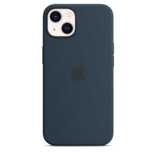 Силиконовый чехол Silicone case Apple MagSafe для iPhone 13 Abyss Blue / Синий Омут