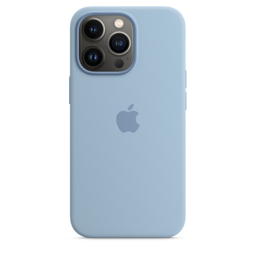 Силиконовый чехол Silicone case Apple MagSafe для iPhone 13 Pro Blue Fog / Синий Туман