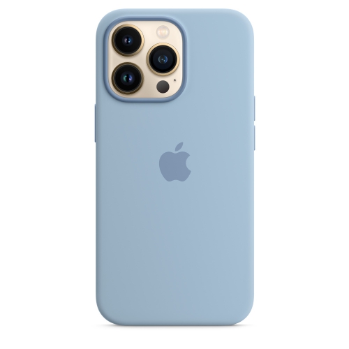 Силиконовый чехол Silicone case Apple MagSafe для iPhone 13 Pro Blue Fog / Синий Туман
