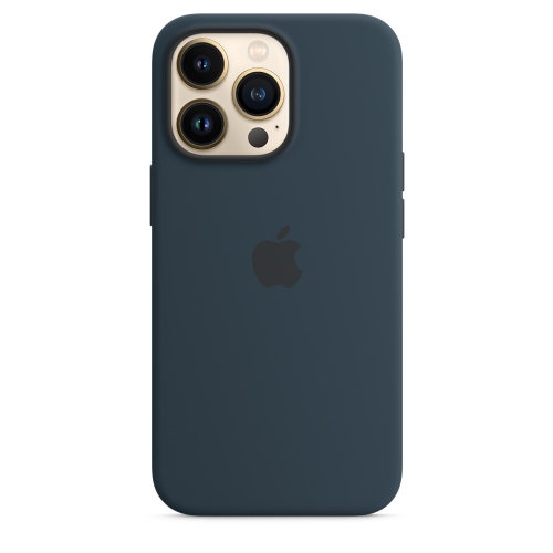Силиконовый чехол Silicone case Apple MagSafe для iPhone 13 Pro Abyss Blue / Синий Омут
