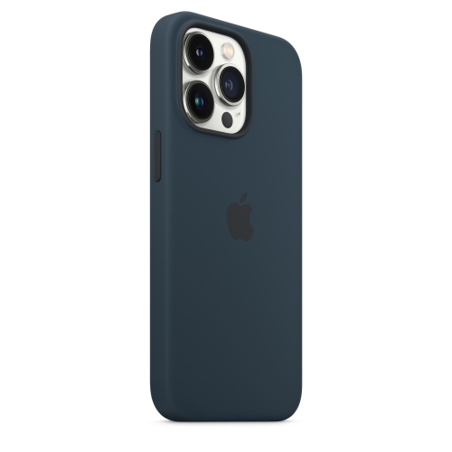 Силиконовый чехол Silicone case Apple MagSafe для iPhone 13 Pro Abyss Blue / Синий Омут