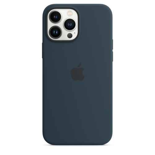 Силиконовый чехол Silicone case Apple MagSafe для iPhone 13 Pro Max Abyss Blue / Синий Омут