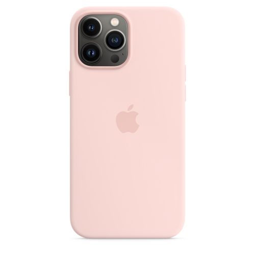 Силиконовый чехол Silicone case Apple MagSafe для iPhone 13 Pro Max Chalk Pink / Розовый Мел