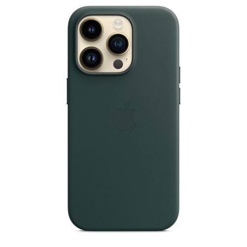 Кожаный чехол Leather case Apple MagSafe для iPhone 12/12 Pro Forest Green / Зеленый Лес