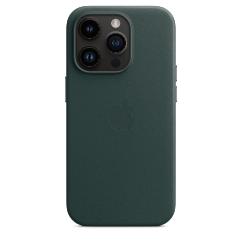 Кожаный чехол Leather case Apple MagSafe для iPhone 12/12 Pro Forest Green / Зеленый Лес