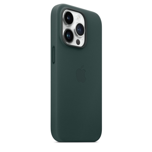 Кожаный чехол Leather case Apple MagSafe для iPhone 12/12 Pro Forest Green / Зеленый Лес