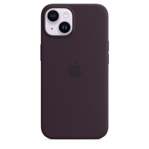 Силиконовый чехол Silicone case Apple MagSafe для iPhone 14 Elderberry / Бузина