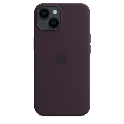 Силиконовый чехол Silicone case Apple MagSafe для iPhone 14 Elderberry / Бузина