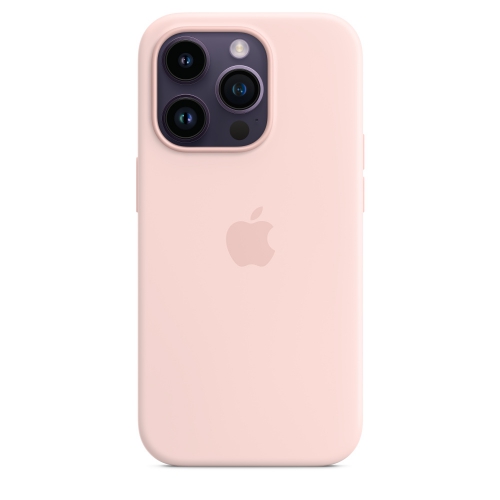 Силиконовый чехол Silicone case Apple MagSafe для iPhone 14 Pro Chalk Pink / Розовый Мел