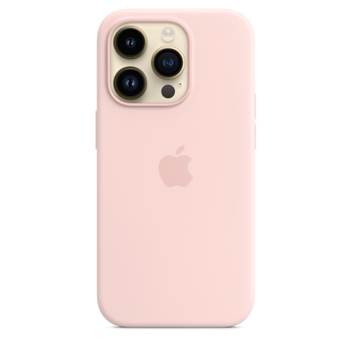 Силиконовый чехол Silicone case Apple MagSafe для iPhone 14 Pro Chalk Pink / Розовый Мел