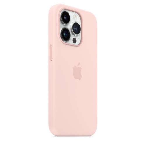 Силиконовый чехол Silicone case Apple MagSafe для iPhone 14 Pro Chalk Pink / Розовый Мел