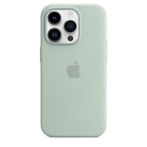 Силиконовый чехол Silicone case Apple MagSafe для iPhone 14 Pro Succulent / Суккулент