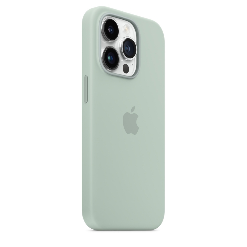 Силиконовый чехол Silicone case Apple MagSafe для iPhone 14 Pro Succulent / Суккулент