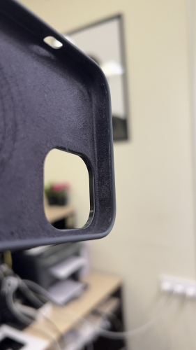 Силиконовый чехол Silicone case Apple MagSafe для iPhone 13 Midnight / Тёмная Ночь