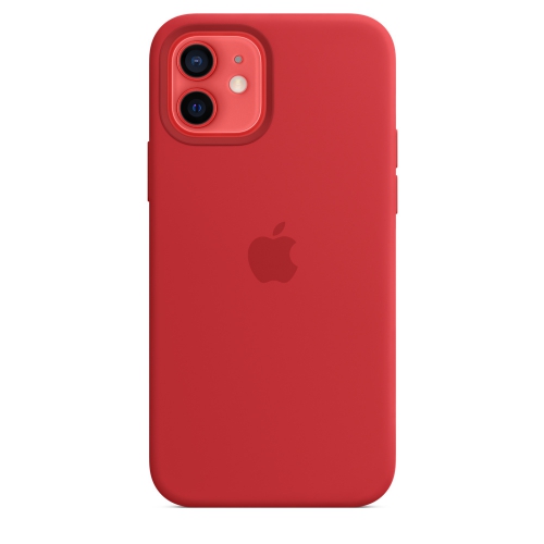 Чехол Silicone case Apple MagSafe для iPhone 12 / 12 Pro Red / Красный