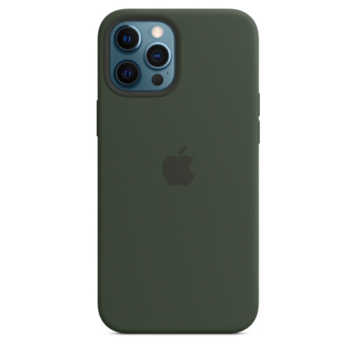 Силиконовый чехол Silicone case Apple MagSafe для iPhone 12 Pro Cyprus Green / Кипрский Зеленый