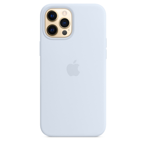 Силиконовый чехол Silicone case Apple MagSafe для iPhone 12 Pro Cloud Blue / Дымчато-Голубой