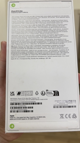 Apple iPhone 15 Pro Max 1TB Blue Titanium