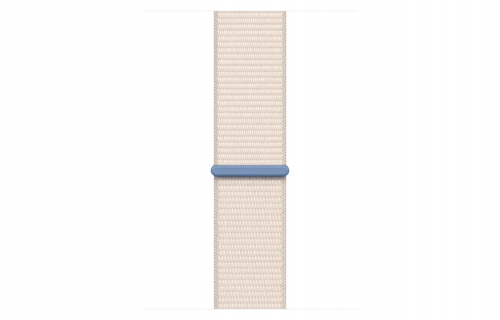 Часы Apple Watch Series 9, 45 мм, корпус из алюминия цвета «сияющая звезда», спортивный браслет (loop) цвета «сияющая звезда» (MR983)