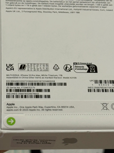 Apple iPhone 16 Pro Max 1TB White Titanium