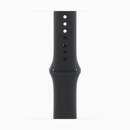 Часы Apple Watch Series 10, 42 мм, корпус из алюминия цвета «чёрный оникс», спортивный ремешок чёрного цвета, размер M/L (MWWF3)