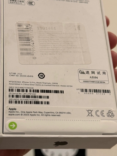 Apple iPhone 15 Pro 128Gb Black Titanium