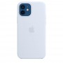 Силиконовый чехол Silicone case Apple MagSafe для iPhone 12/12 Pro Cloud Blue / Дымчато-Голубой