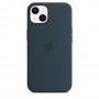 Силиконовый чехол Silicone case Apple MagSafe для iPhone 13 Abyss Blue / Синий Омут