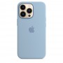 Силиконовый чехол Silicone case Apple MagSafe для iPhone 13 Pro Blue Fog / Синий Туман