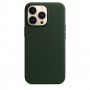 Кожаный чехол Leather case Apple MagSafe для iPhone 13 Pro Sequoia Green / Зеленая Секвойя