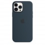 Силиконовый чехол Silicone case Apple MagSafe для iPhone 13 Pro Max Abyss Blue / Синий Омут