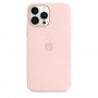 Силиконовый чехол Silicone case Apple MagSafe для iPhone 13 Pro Max Chalk Pink / Розовый Мел