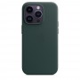 Кожаный чехол Leather case Apple MagSafe для iPhone 12/12 Pro Forest Green / Зеленый Лес