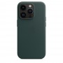 Кожаный чехол Leather case Apple MagSafe для iPhone 12/12 Pro Forest Green / Зеленый Лес