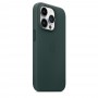 Кожаный чехол Leather case Apple MagSafe для iPhone 12/12 Pro Forest Green / Зеленый Лес