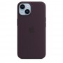 Силиконовый чехол Silicone case Apple MagSafe для iPhone 14 Elderberry / Бузина