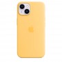 Силиконовый чехол Silicone case Apple MagSafe для iPhone 14 Sulnglow / Солнечный