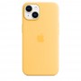 Силиконовый чехол Silicone case Apple MagSafe для iPhone 14 Sulnglow / Солнечный