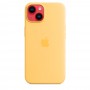 Силиконовый чехол Silicone case Apple MagSafe для iPhone 14 Sulnglow / Солнечный