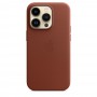 Кожаный чехол Leather case Apple MagSafe для iPhone 14 Pro Max Umber / Коричневый