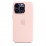 Силиконовый чехол Silicone case Apple MagSafe для iPhone 14 Pro Chalk Pink / Розовый Мел