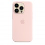 Силиконовый чехол Silicone case Apple MagSafe для iPhone 14 Pro Chalk Pink / Розовый Мел