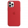 Силиконовый чехол Silicone case Apple MagSafe для iPhone 12 Pro Max Red / Красный