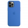 Силиконовый чехол Silicone case Apple MagSafe для iPhone 12 Pro Max Capri Blue / Капри