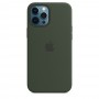 Силиконовый чехол Silicone case Apple MagSafe для iPhone 12 Pro Cyprus Green / Кипрский Зеленый