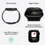 Часы Apple Watch Series 10, 46 мм, корпус из алюминия серебристого цвета, спортивный ремешок джинсового цвета, размер M/L (MWWM3)
