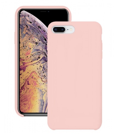 Силиконовый чехол для Apple iPhone 7 Plus / Apple iPhone 8 Plus / Silicone Case DF на Айфон с бархатистым покрытием внутри №6